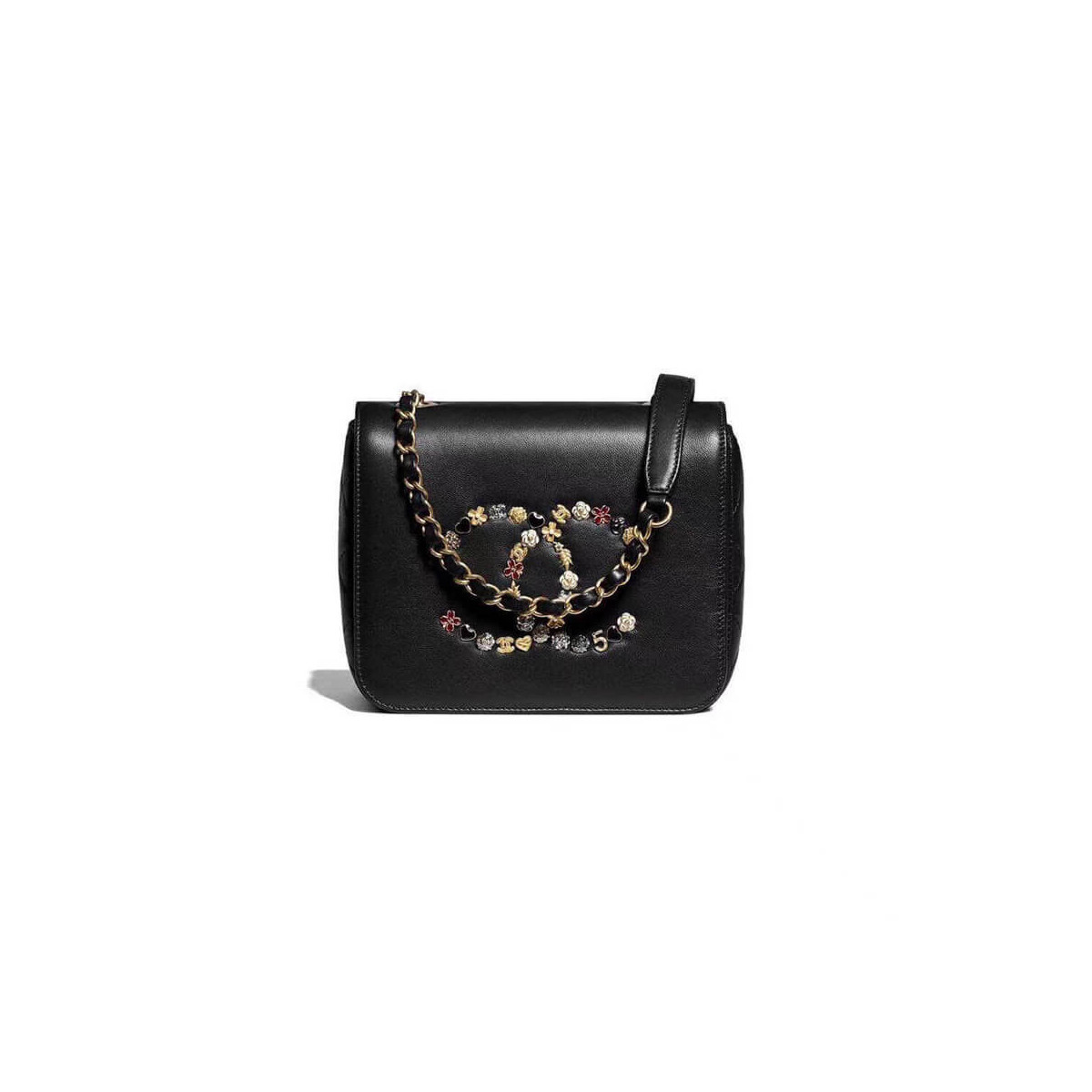 Chanel Studded CC Detail Flap Bag AS1181