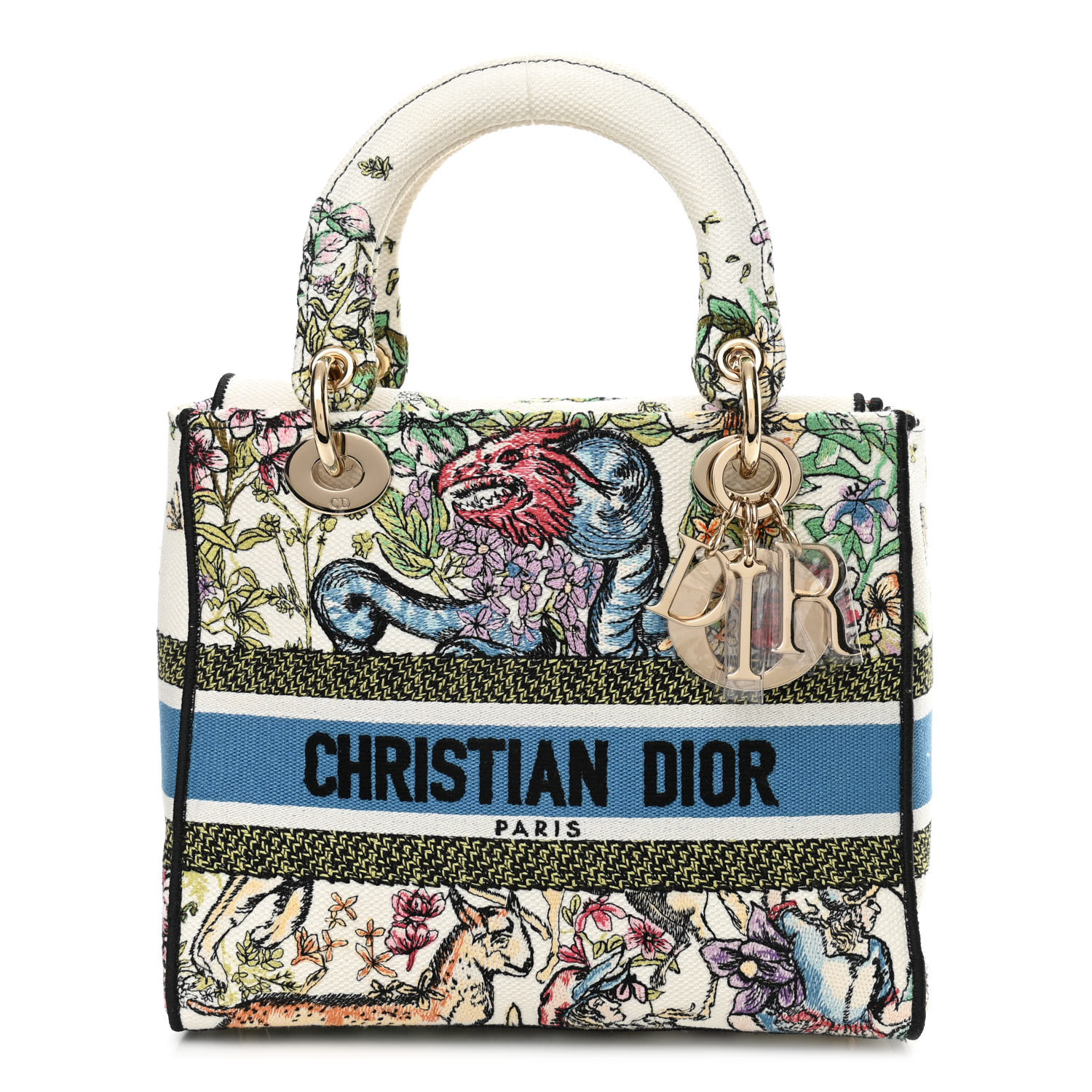 CHRISTIAN DIOR Canvas D-Constellation  Lady D-Lite Latte