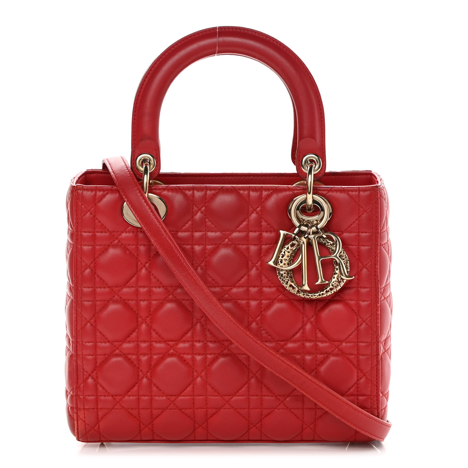 CHRISTIAN  Lady Dior Red