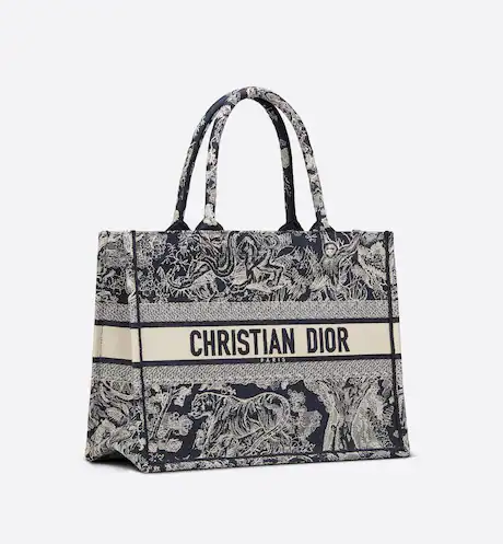 DIOR BOOK TOTE Blue Toile de  (36 x 27.5 x 16