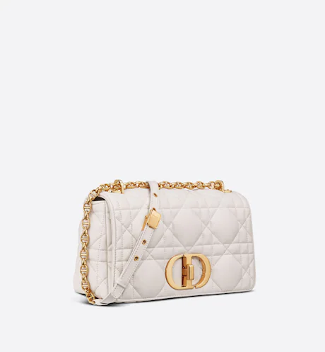 DIOR CARO BAG Latte Matte Padded  Calfskin