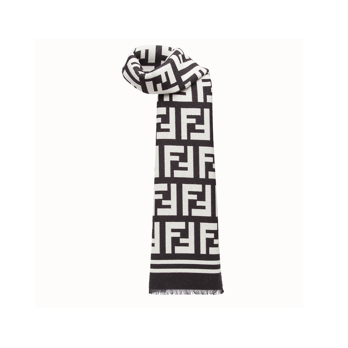 Fendi Wool And Silk Scarf 424A