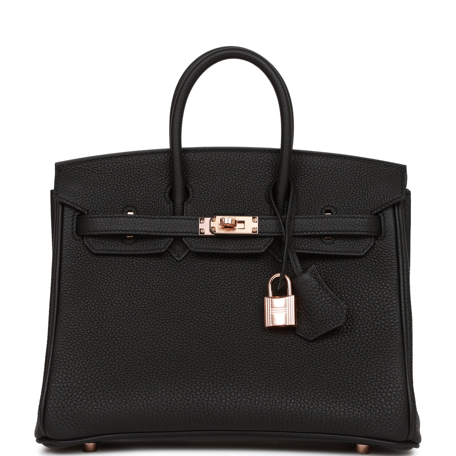 Hermès Birkin 25 Black Togo Rose Gold Hardware