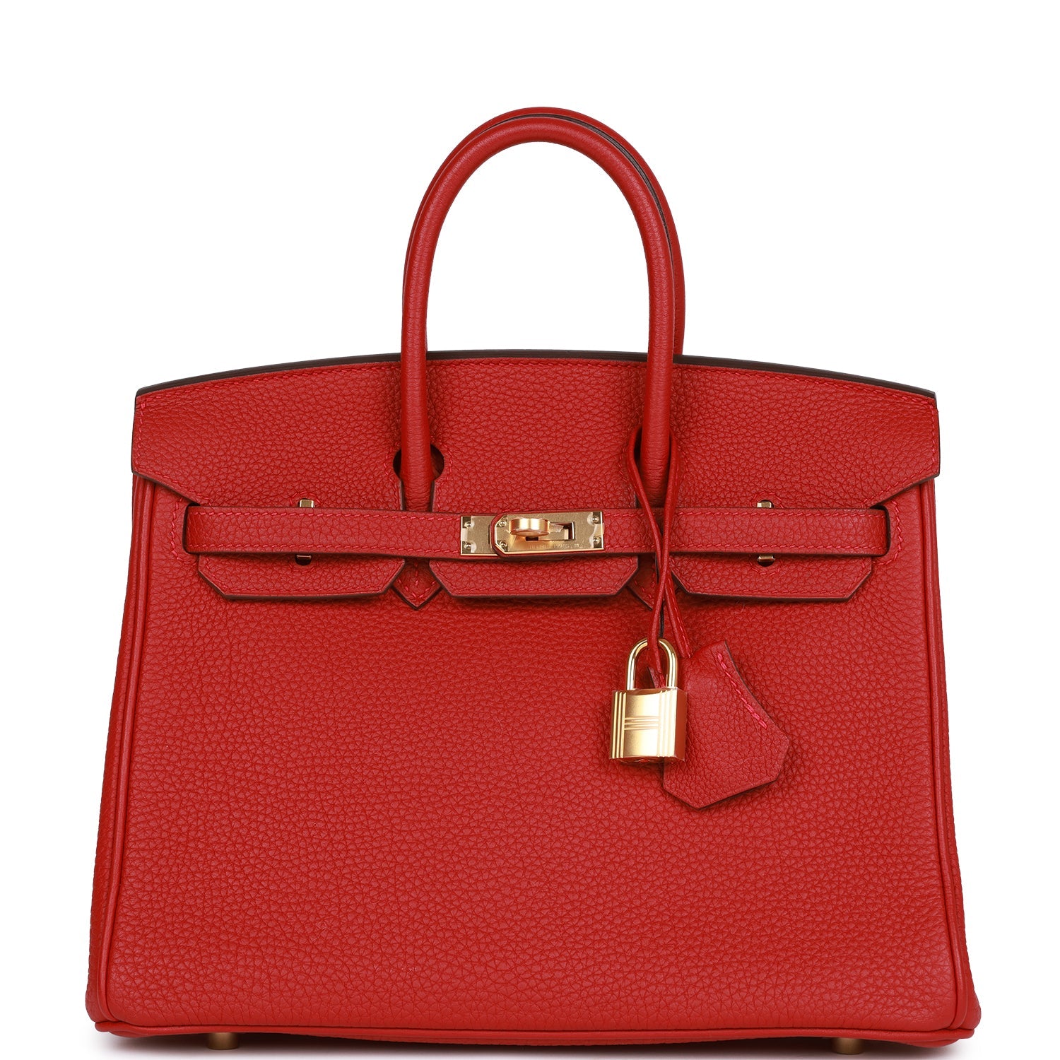 Hermès Birkin 25 Rouge Vif Togo Gold Hardware