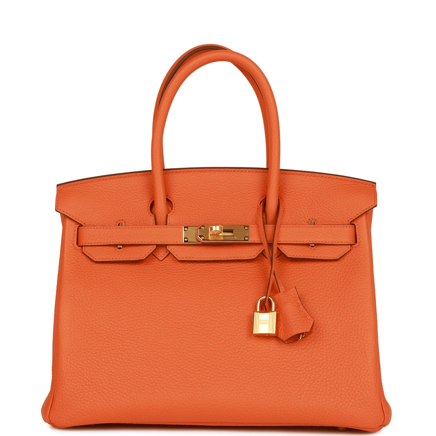 Hermès Birkin 30 Orange Clemence Gold Hardware