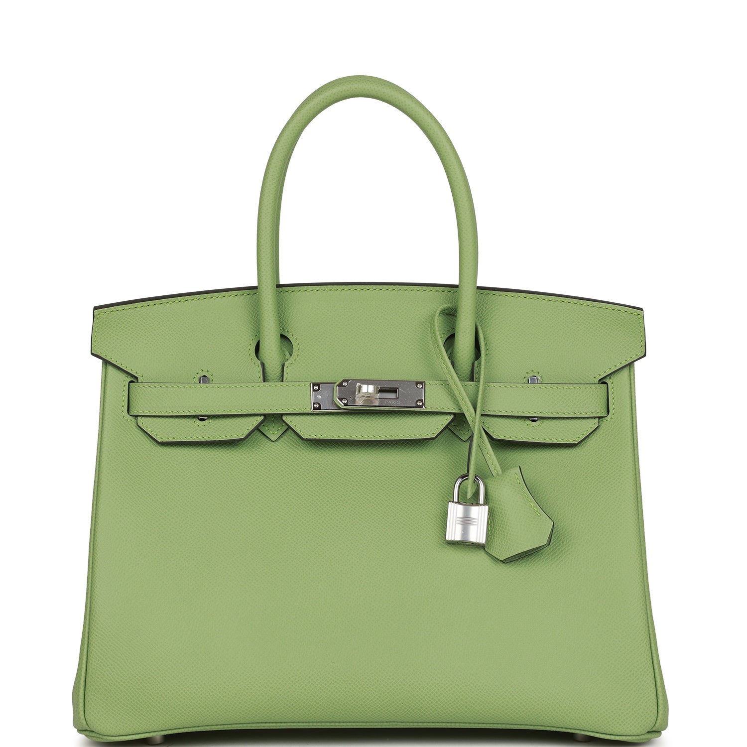 Hermès Birkin 30 Vert Criquet Epsom Palladium Hardware