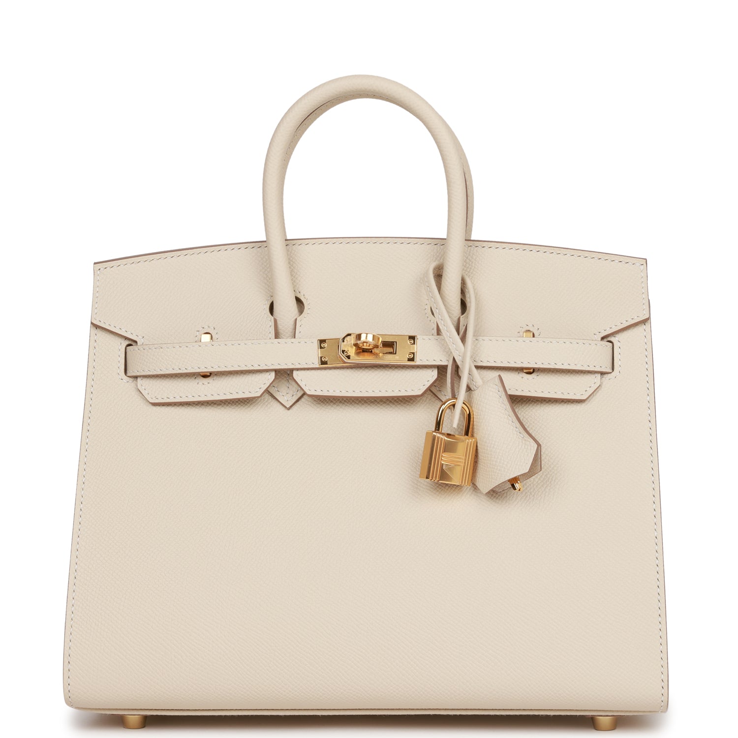 Hermès Birkin Sellier 25 Craie Epsom Gold Hardware