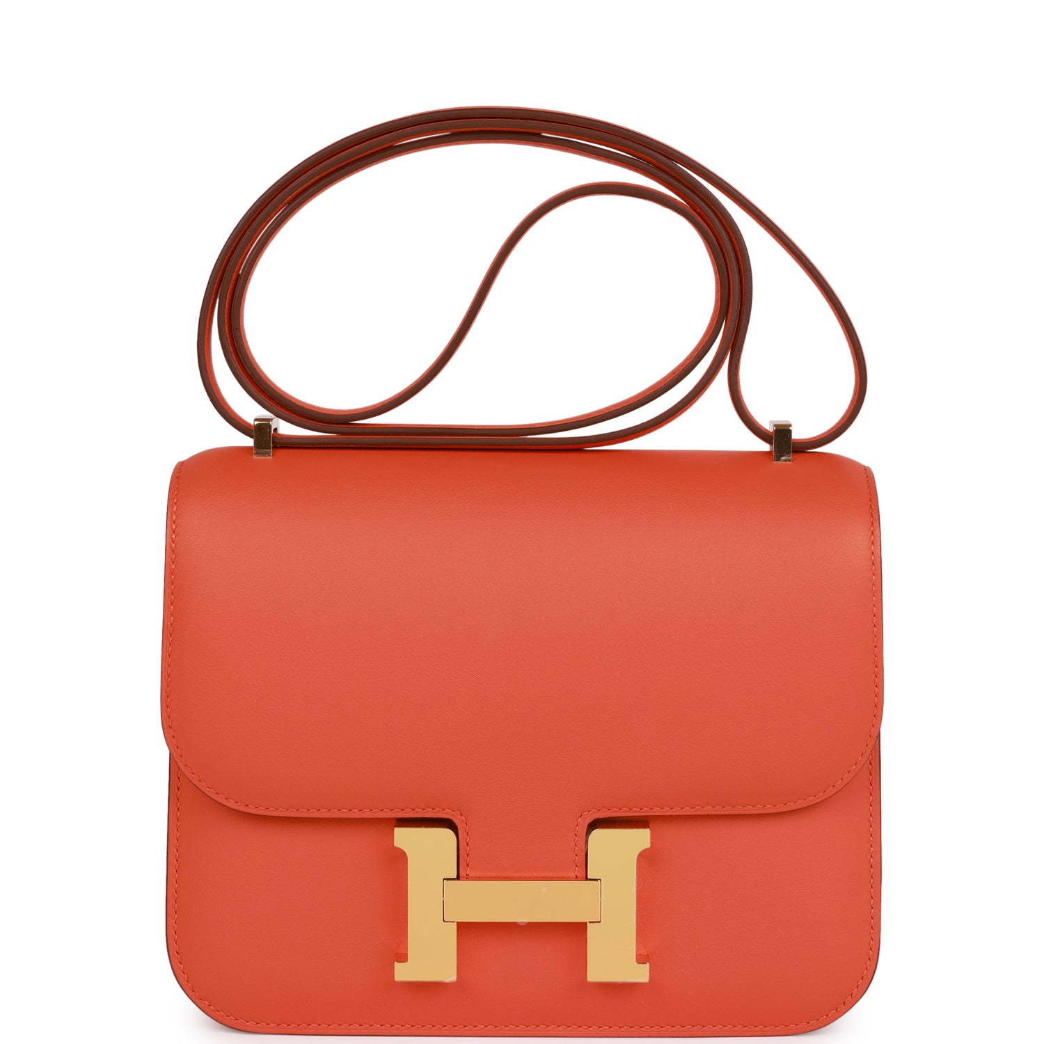 Hermès Constance 18 Orange Swift Gold Hardware