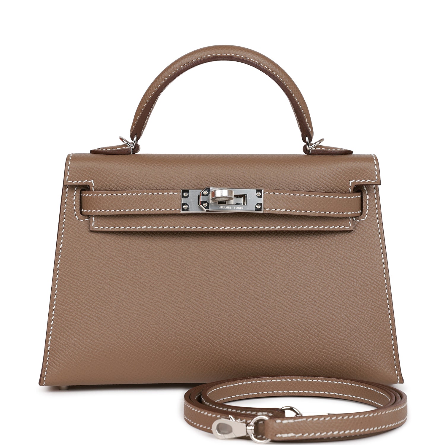 Hermès Kelly Sellier 20 Etoupe Epsom Palladium Hardware