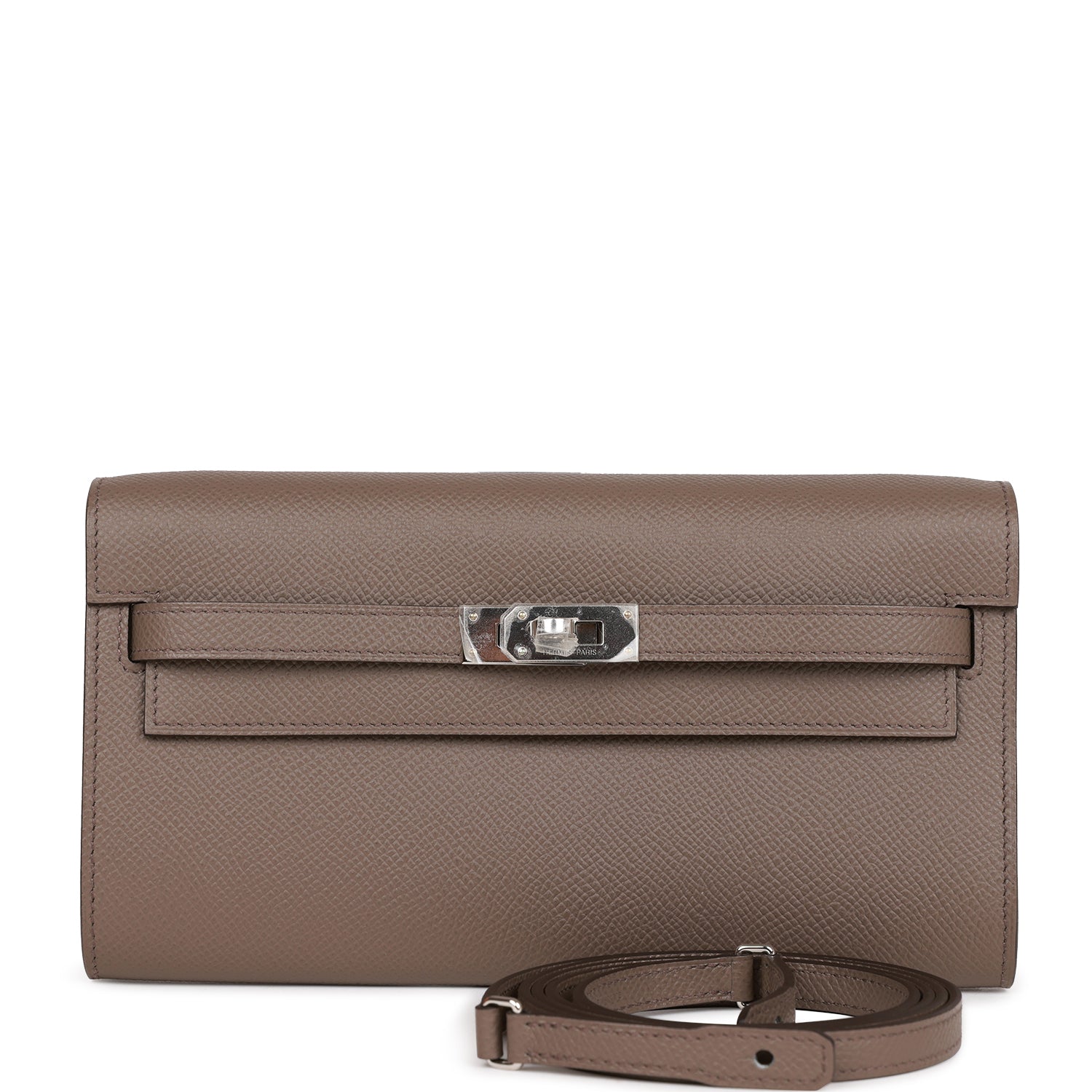 Hermès Kelly Wallet To Go Etain Epsom Palladium Hardware