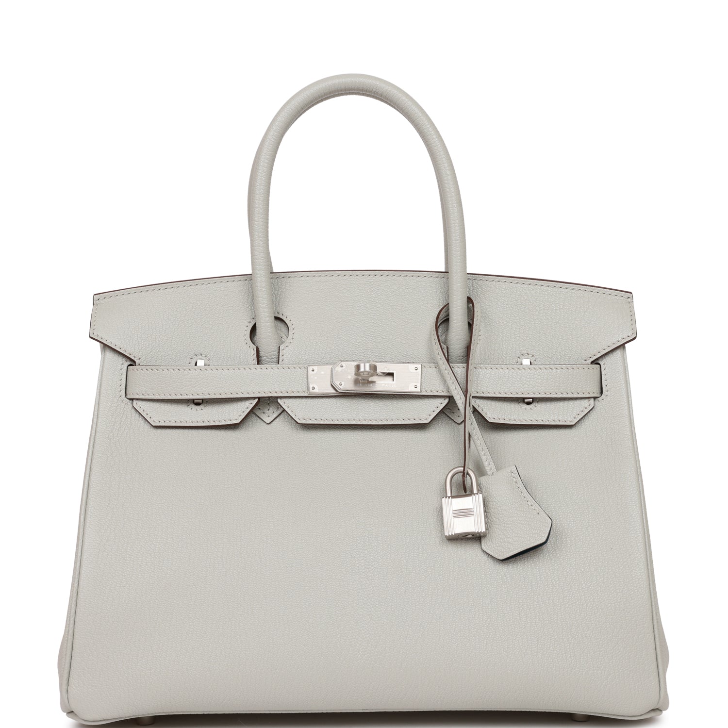 Hermès Special Order (HSS) Birkin 30 Gris Perle Verso Chevre Brushed Palladium Hardware