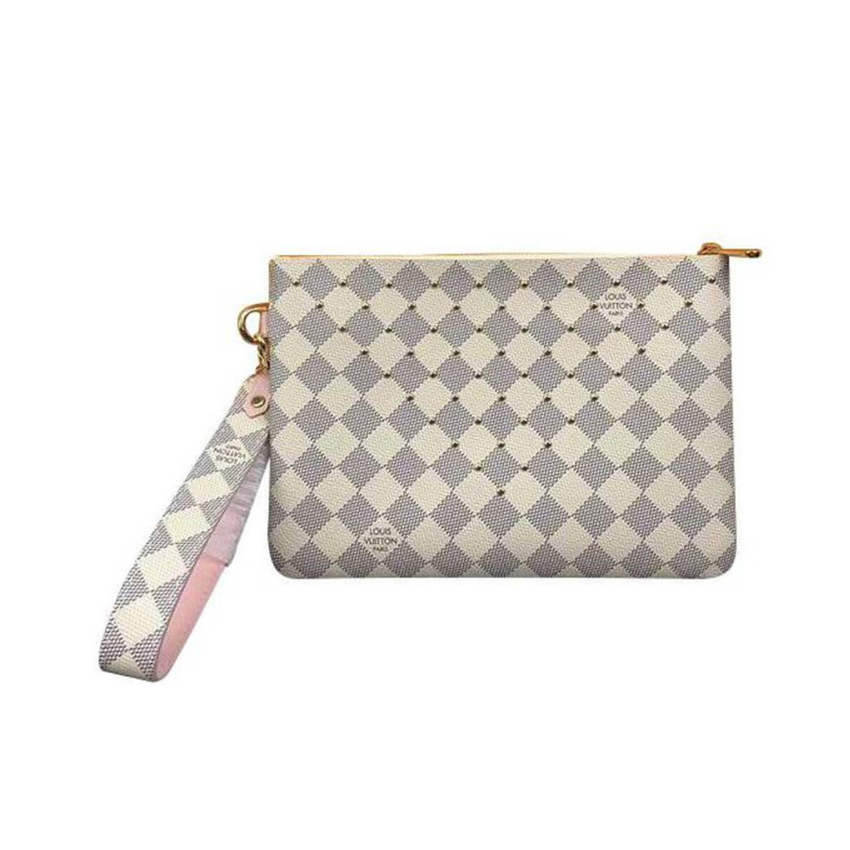 Louis Vuitton Damier Azur Canvas Zipped Pochette  N67500