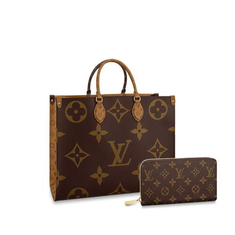 LOUIS VUITTON Louis Vuitton tote bag long wallet 2-piece set deals Ref: M45320 + M42616