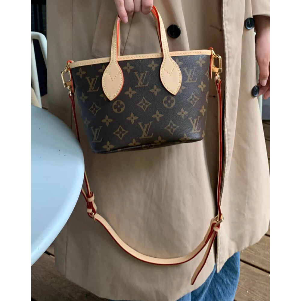 Louis Vuitton Monogram Canvas Neverfull BB Natural Strap