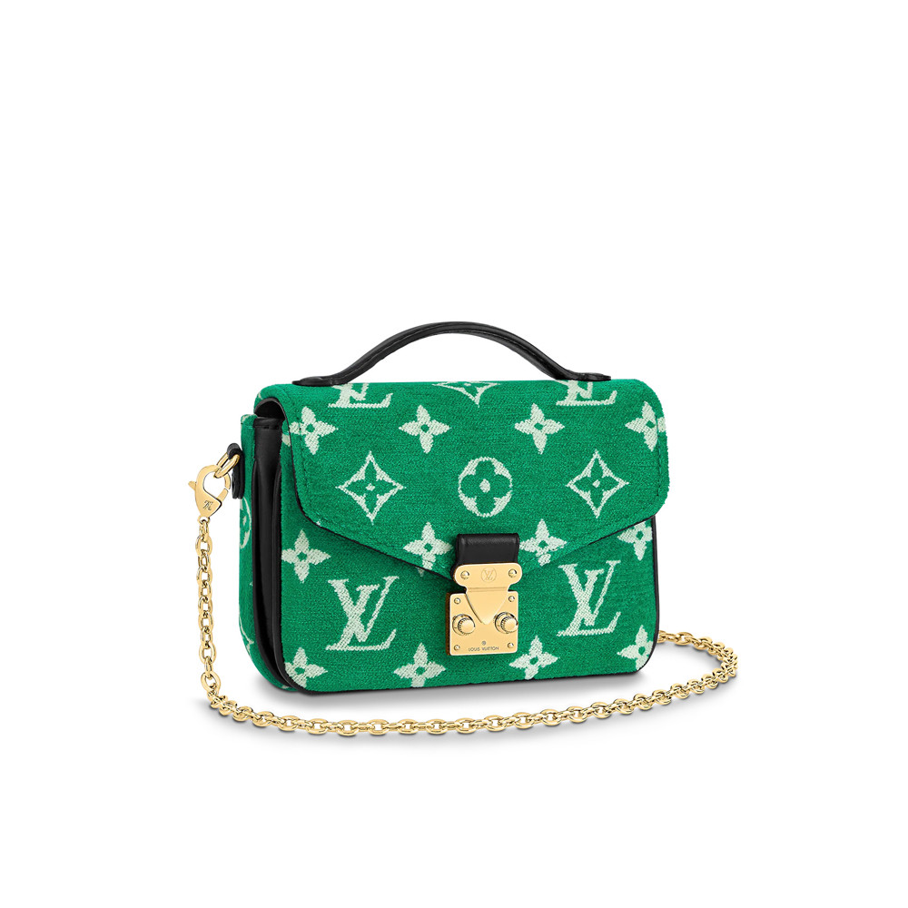 Louis Vuitton Monogram Jacquard Velvet Micro Metis M81494 Green