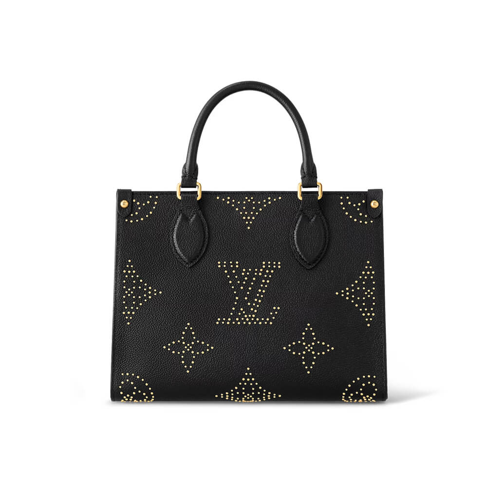 Louis Vuitton OnTheGo PM M46733 Black Monogram Empreinte With Studs