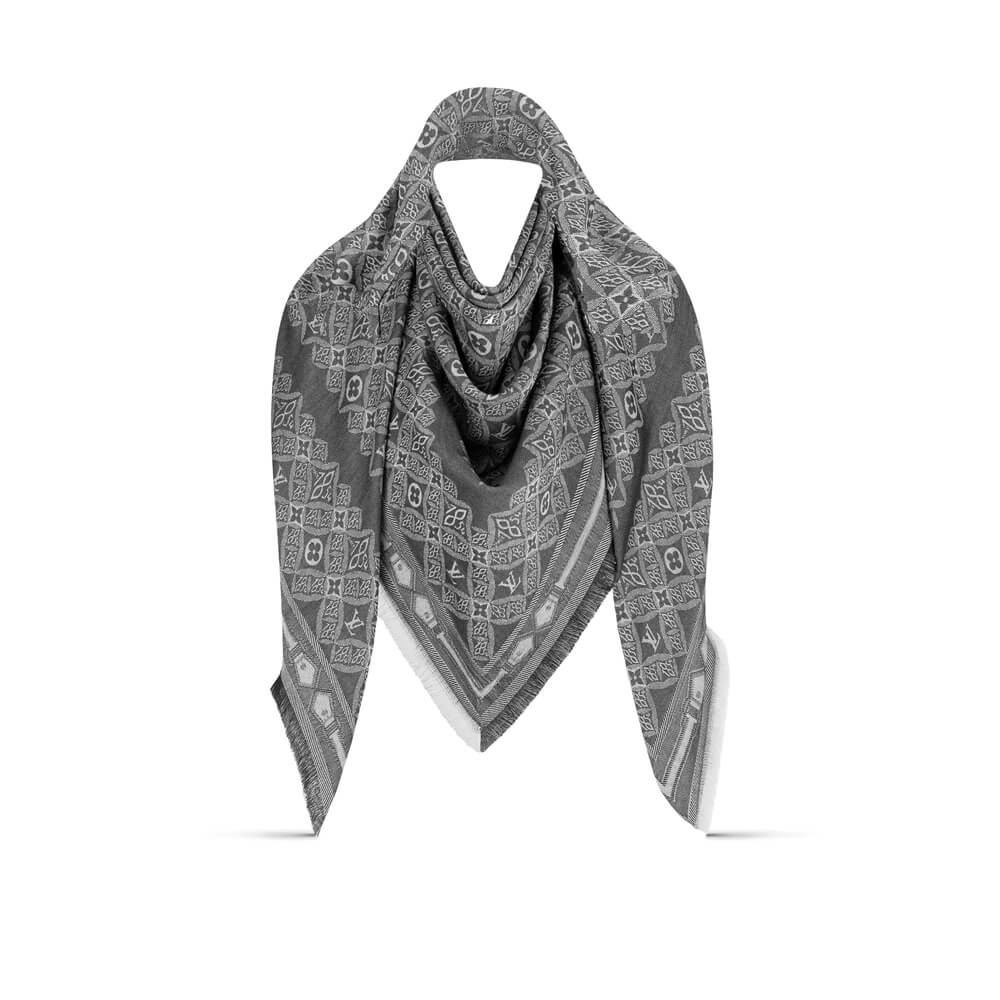 Louis Vuitton Since 1854 Light Shawl M76951 Gray