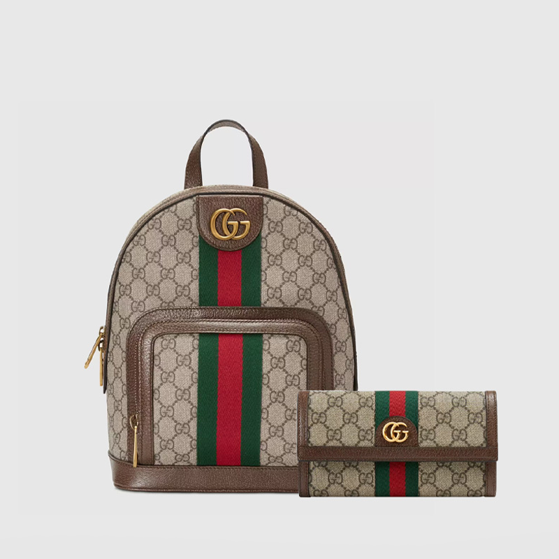 Ophidia GG small backpack+GUCCI continental wallet