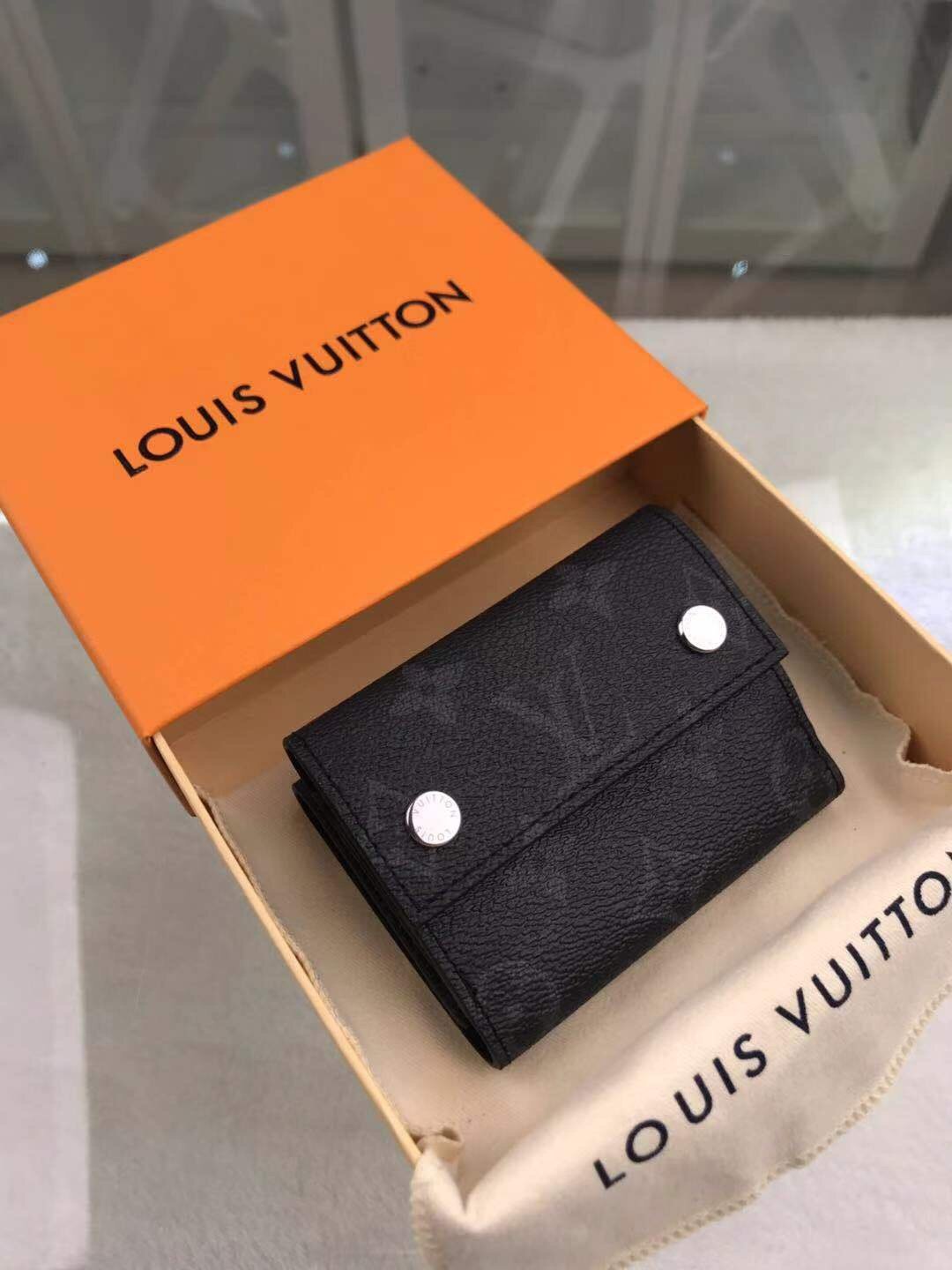 Louis Vuitton Monogram Wallet 10cm Black – Fapert